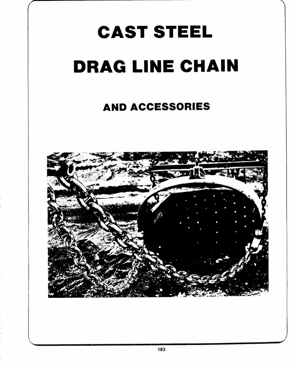Chaîne de dragage et accessoires — page 1 du catalogue Dibblee Industries (W.J. Keating, 1940–)
