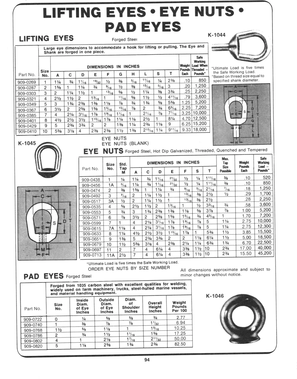Marine Hardware — page 36 of the Dibblee Industries catalog (W.J. Keating, 1940–)