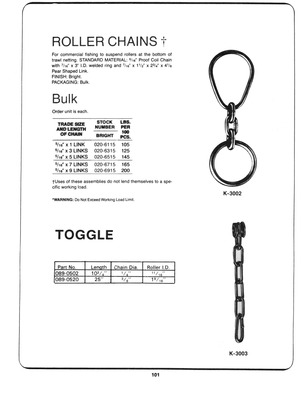 Marine Hardware — page 43 of the Dibblee Industries catalog (W.J. Keating, 1940–)