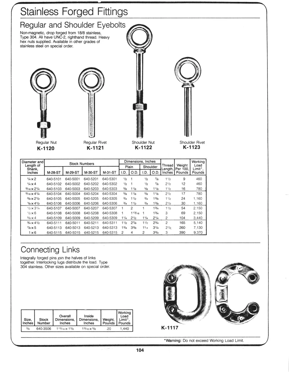 Marine Hardware — page 46 of the Dibblee Industries catalog (W.J. Keating, 1940–)