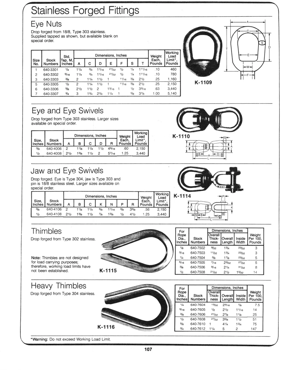 Marine Hardware — page 49 of the Dibblee Industries catalog (W.J. Keating, 1940–)