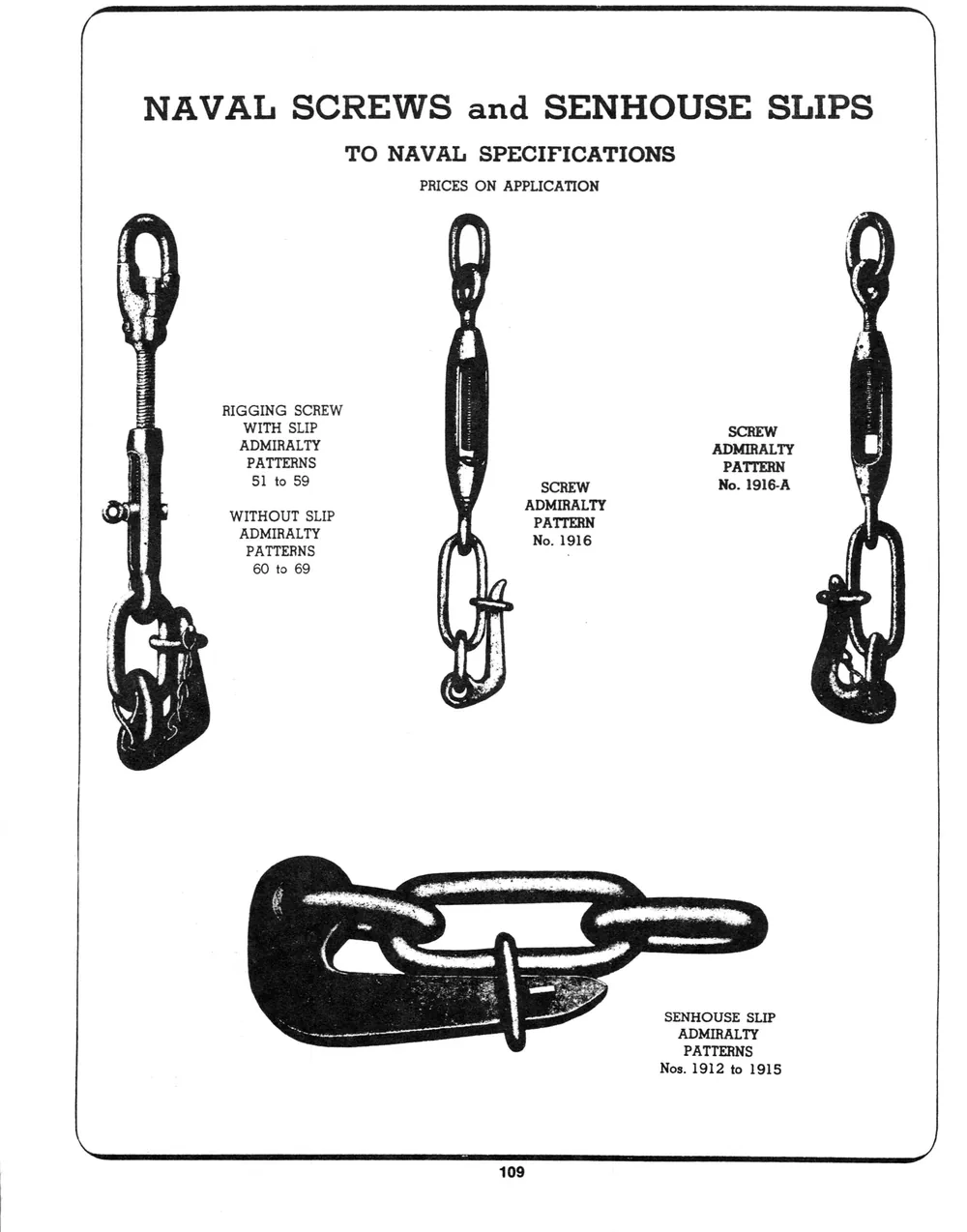Marine Hardware — page 51 of the Dibblee Industries catalog (W.J. Keating, 1940–)