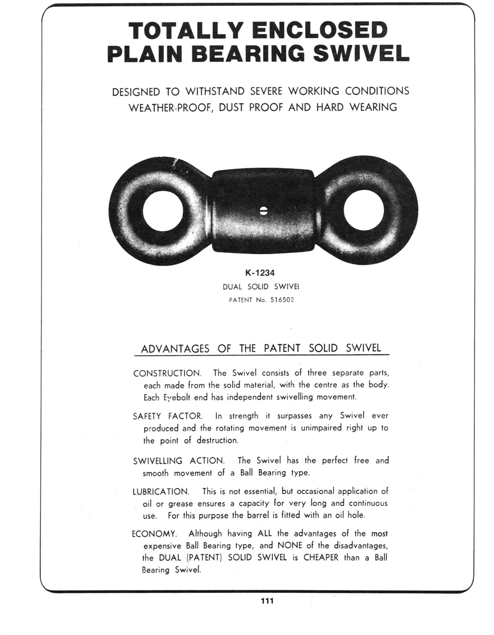 Marine Hardware — page 53 of the Dibblee Industries catalog (W.J. Keating, 1940–)